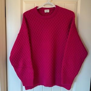 Aritzia Sunday Best Peggy sweater, ultra pink, size small